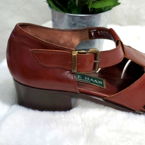 Vintage Cole Haan Chestnut Brown Fisherman Shoes - Picture 3 of 7